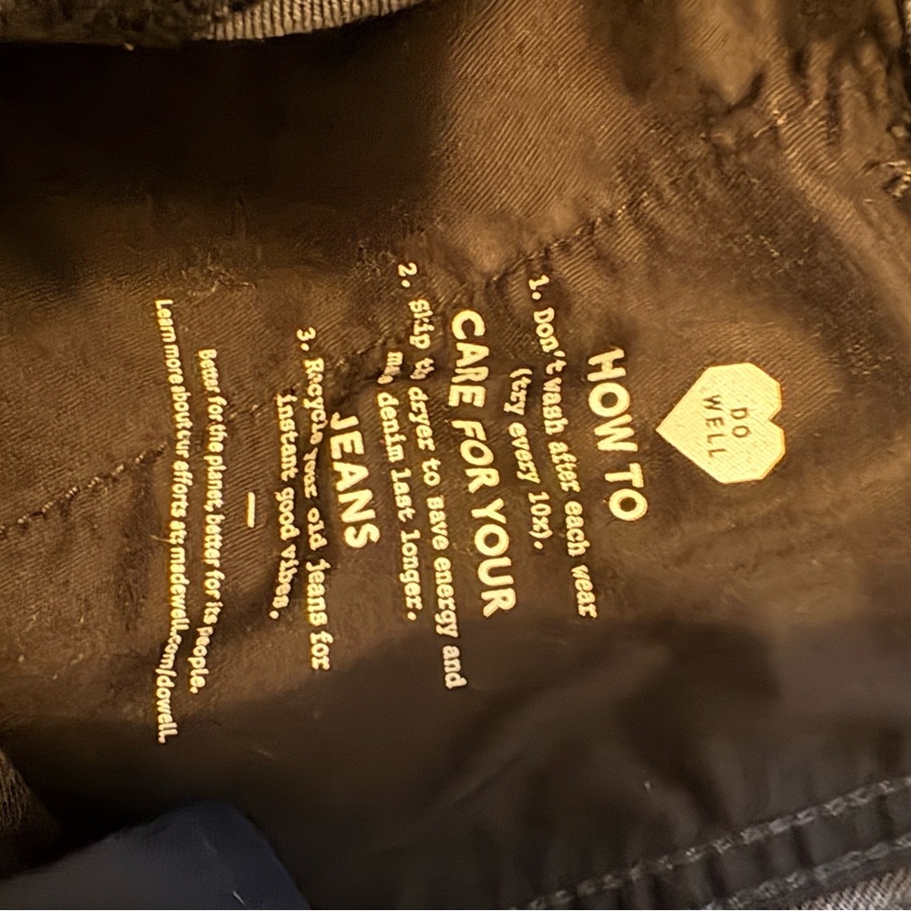 Madewell Petite Tapered Denim Trousers - Picture 8 of 8